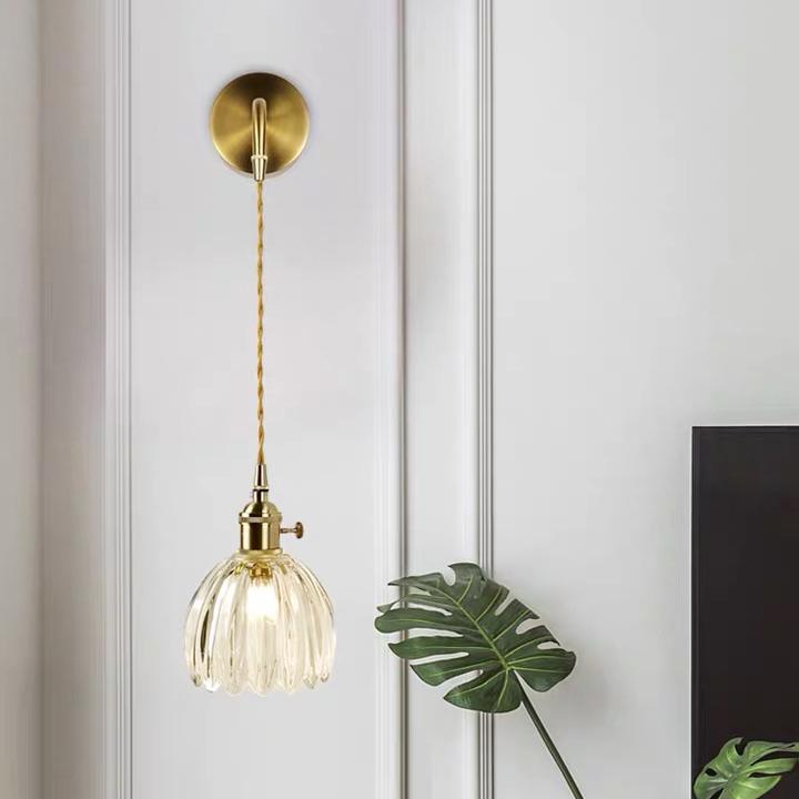 Бра ESTELLE AMBER LIGHT/GOLD D12 (031025-SHL)