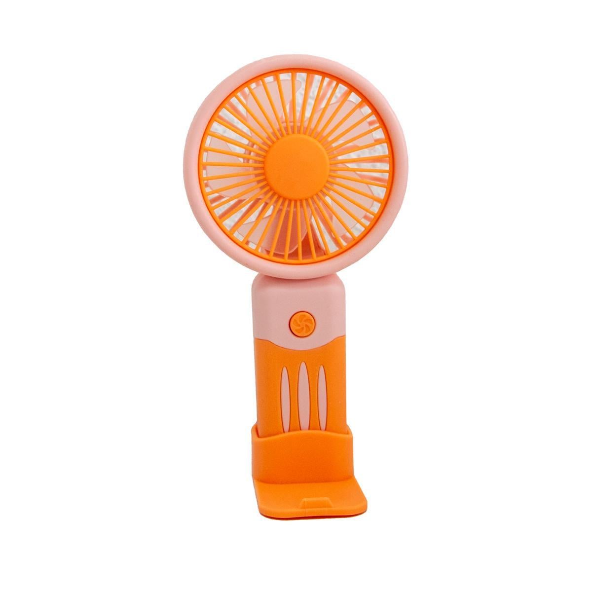 Вентилятор аккумуляторный Handheld Fan JX-991 Оранжевый/Розовый (1011014-Other-3)