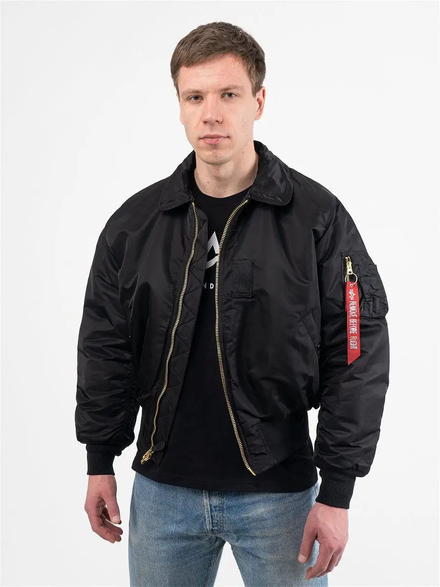 Бомбер Alpha Industries B-15 Flight Jacket 5XL Black (MJB23010C1B5XL) - фото 6