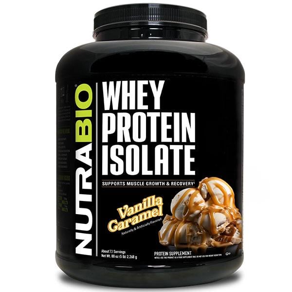 Протеин NutraBio Whey Protein Isolate 2268 г 76 порций Vanilla Caramel (000027243)