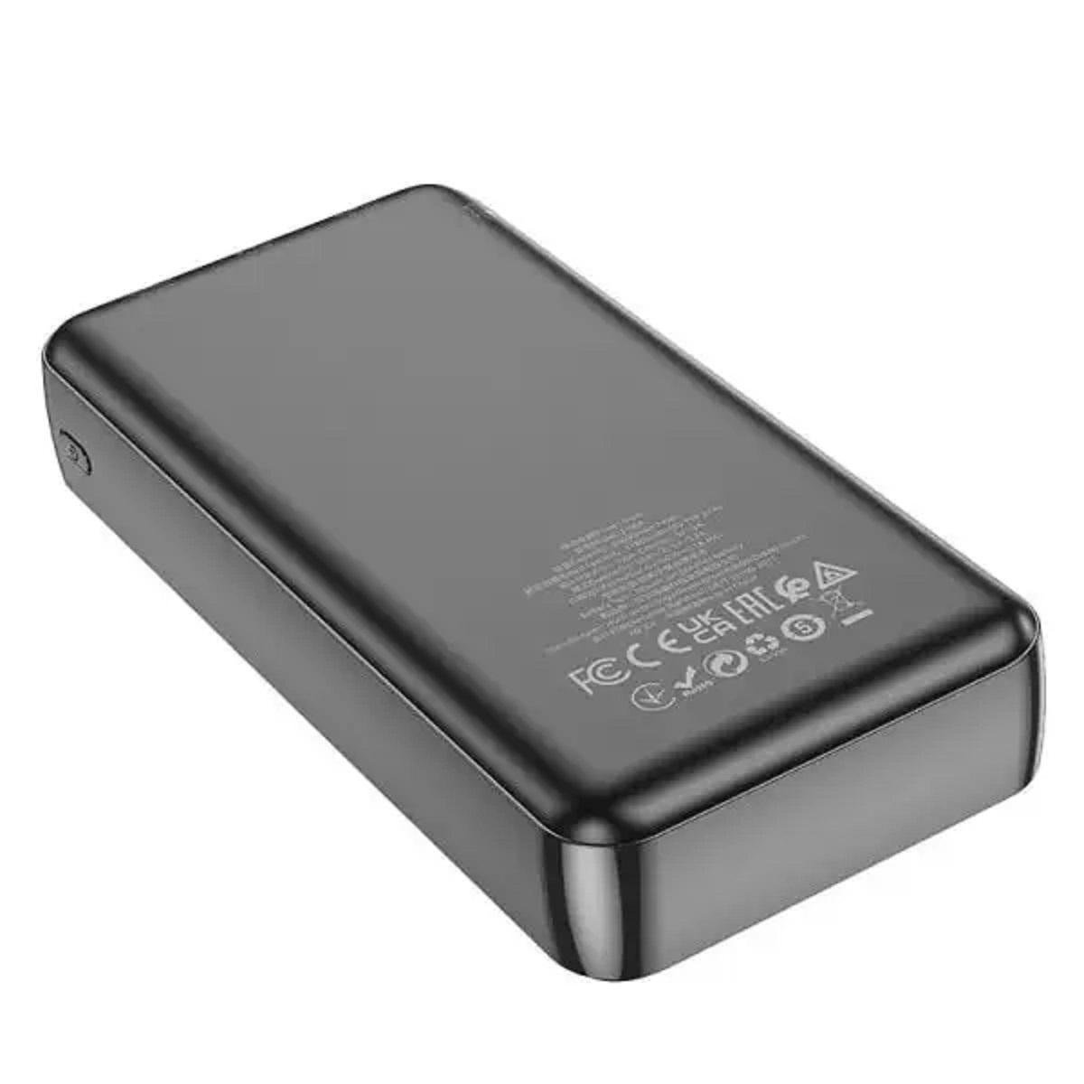 Повербанк Hoco J100A micro-USB Type-C швидке зарядження 20000 mAh 10W Чорний (PJ100AB) - фото 4