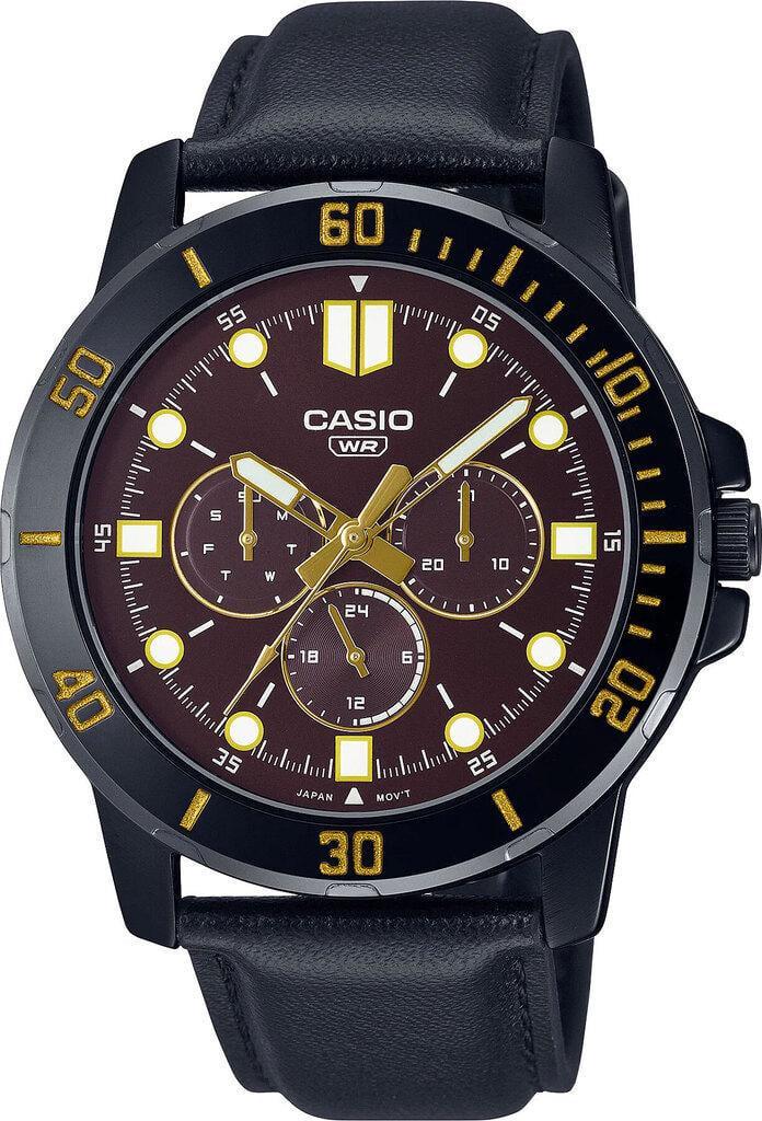 Наручные часы мужские Casio Timeless Collection MTP-VD300BL-5E со стальным корпусом Коричневый (3151092506)