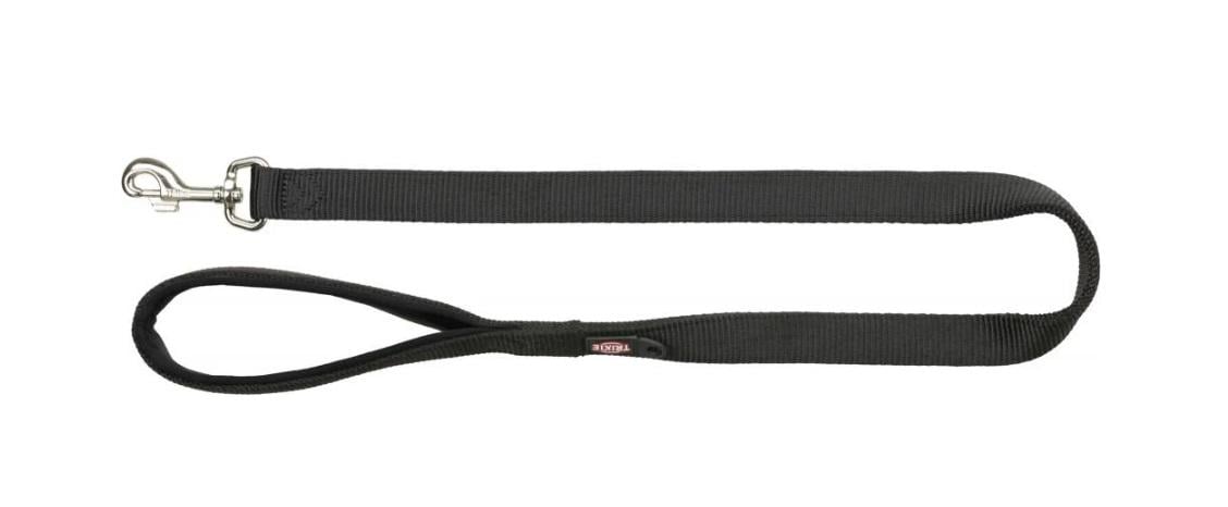 Поводок Trixie Premium двухслойный для собак L 100 см Черный (TX-200301)
