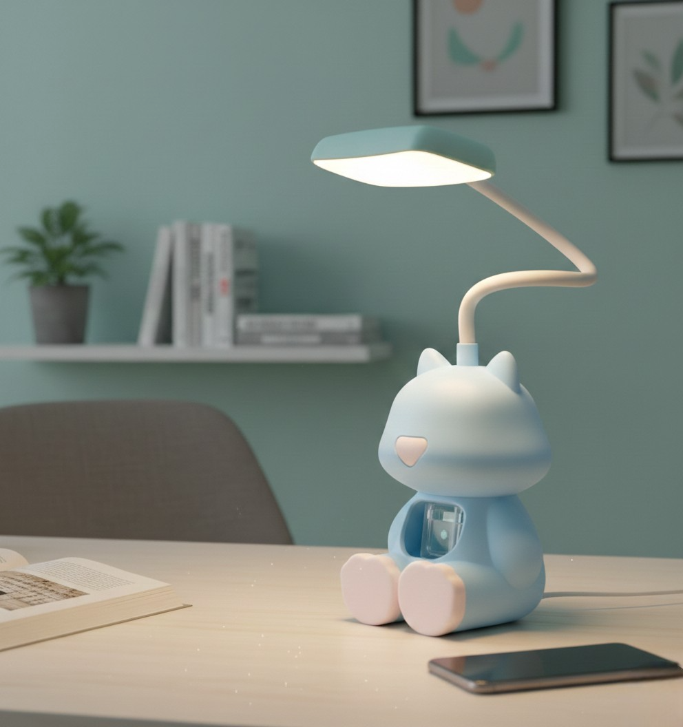 Лампа-нічник настільна LED 3в1 Підставка для телефону та Органайзер