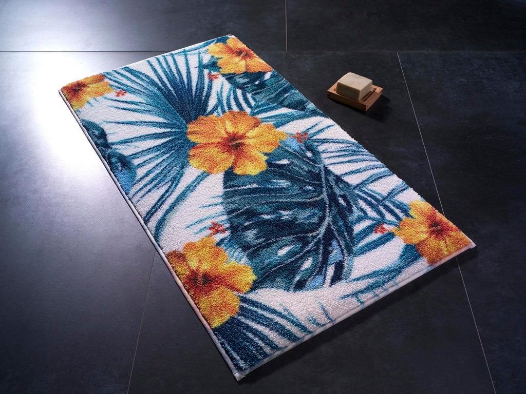 Коврик для ванной комнаты Hibiscus Turuncu 50х57 см Разноцветный (259464)