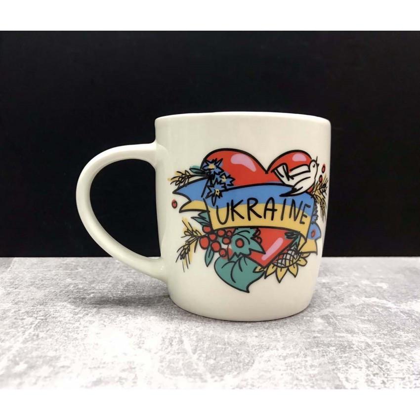 Чашка Kvarta Украина сердце 360 мл (1945)