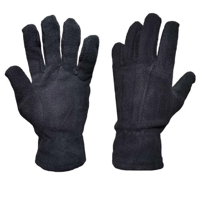 Перчатки зимние флисовые 12 пар Черный (0489) Перчатки зимние флисовые 12 пар Черный (0489)