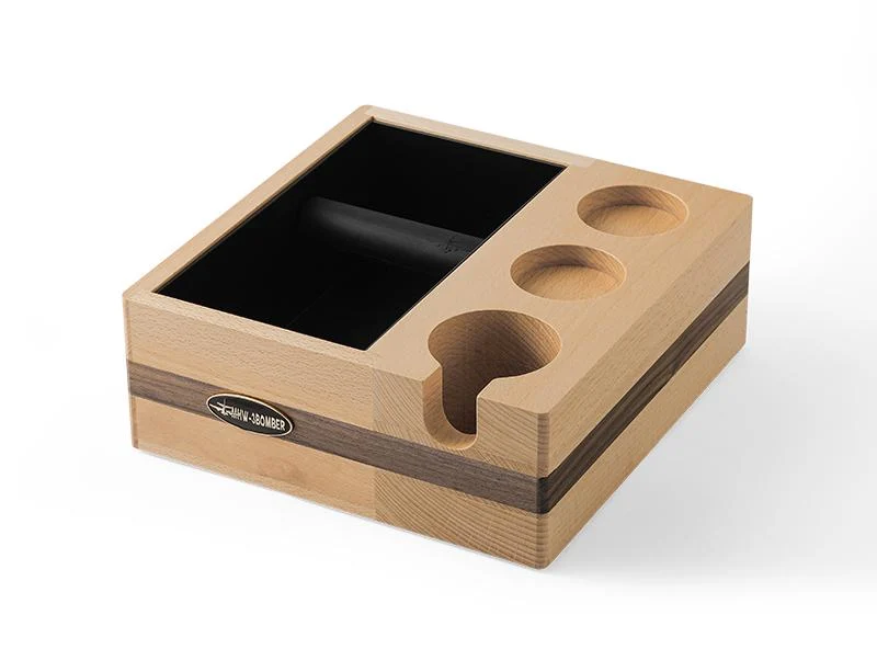 Универсальная станция для темперовки кофе с нокбоксом деревянная MHW-3BOMBER 51-54 мм Бук/Орех (CH5489) Универсальная станция для темперовки кофе с нокбоксом деревянная MHW-3BOMBER 51-54 мм Бук/Орех (CH5489)