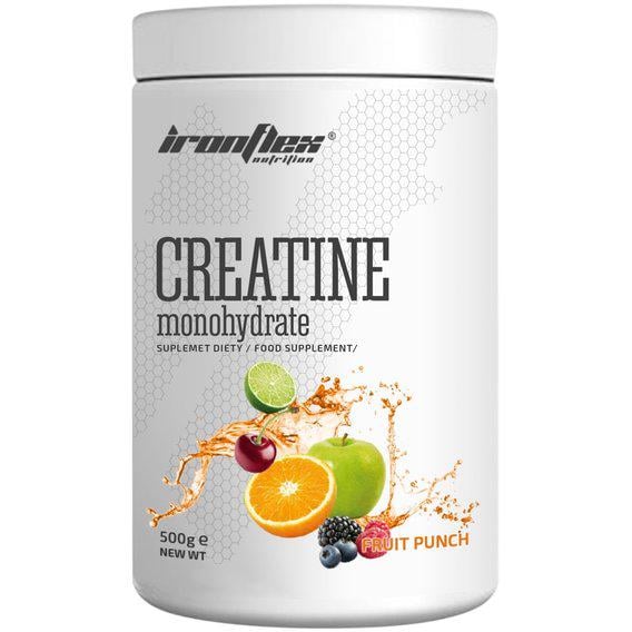 Креатин моногідрат IronFlex Creatine Monohydrate 500 г 200 порцій Fruit Punch