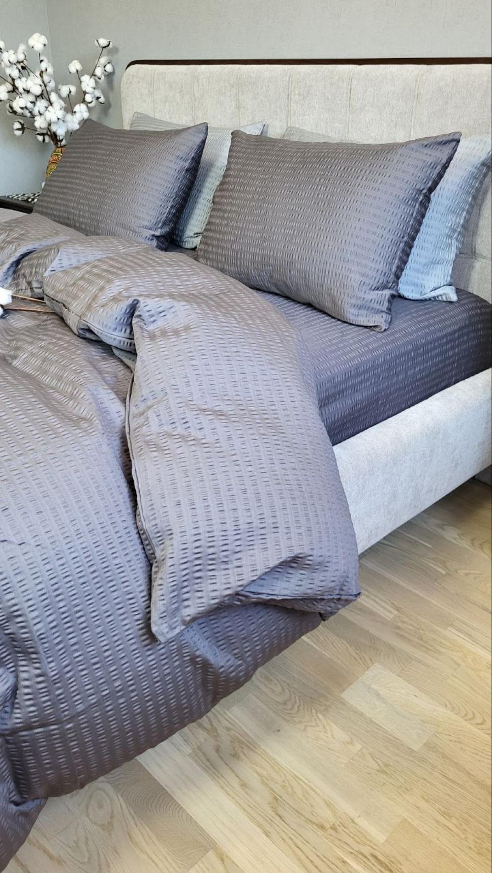 Комплект постельного белья Кис S2024 сатин Premium Gofre полуторный/наволочки 50х70/70х70 см (6496) - фото 7 Комплект постельного белья Кис S2024 сатин Premium Gofre полуторный/наволочки 50х70/70х70 см (6496) - фото 7