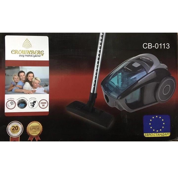Пылесос циклонный контейнерный Crownberg CB-0113 без мешка с регулировкой мощности 2600 Вт (ws36885) - фото 5