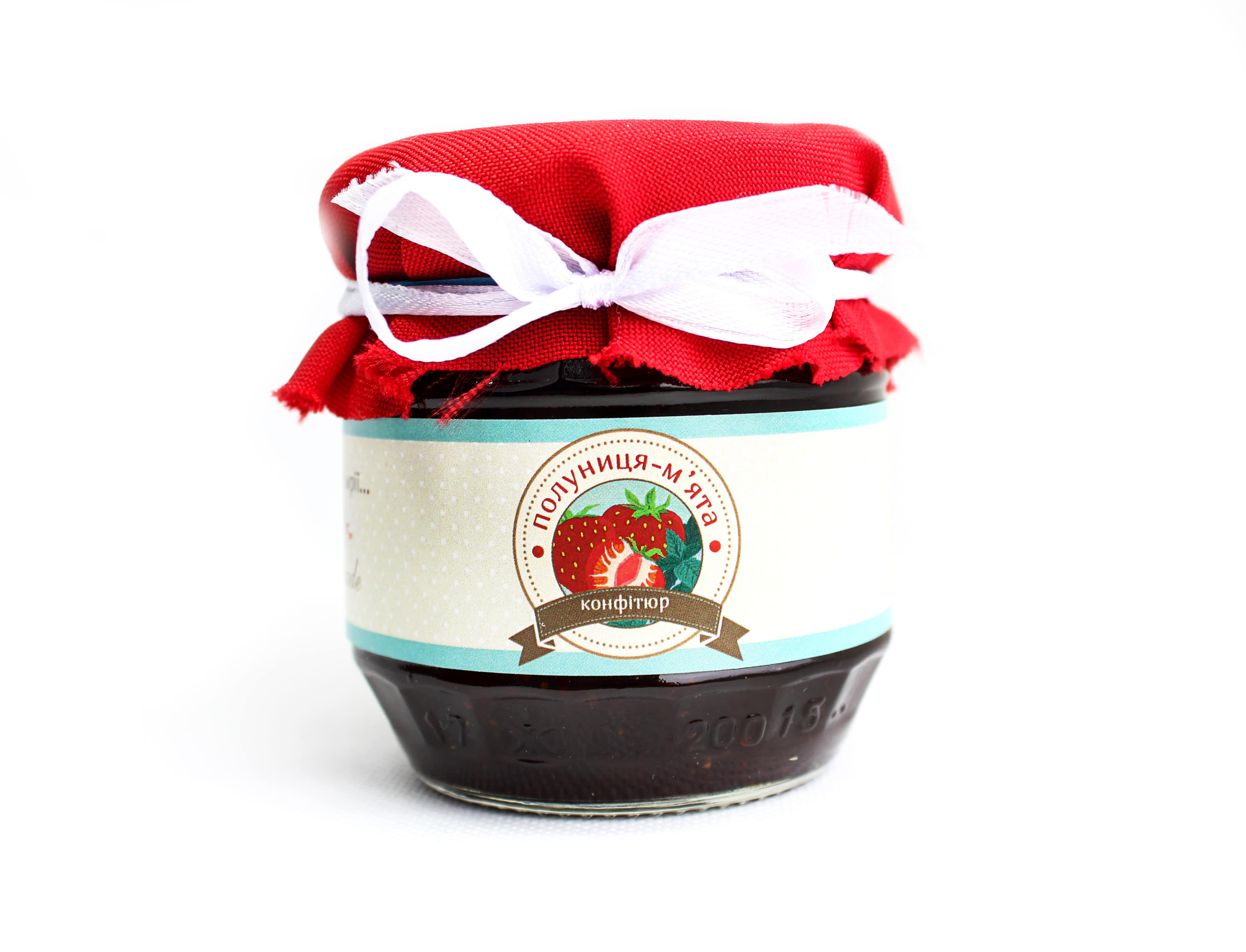 Конфитюр клубника с мятой