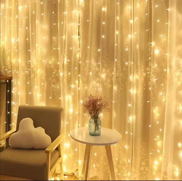 Гірлянда-штора Digital LED Водоспад з ефектом дощу 230 В 3 м Теплий Білий (ND-213-G-18) - фото 4 Гірлянда-штора Digital LED Водоспад з ефектом дощу 230 В 3 м Теплий Білий (ND-213-G-18) - фото 4