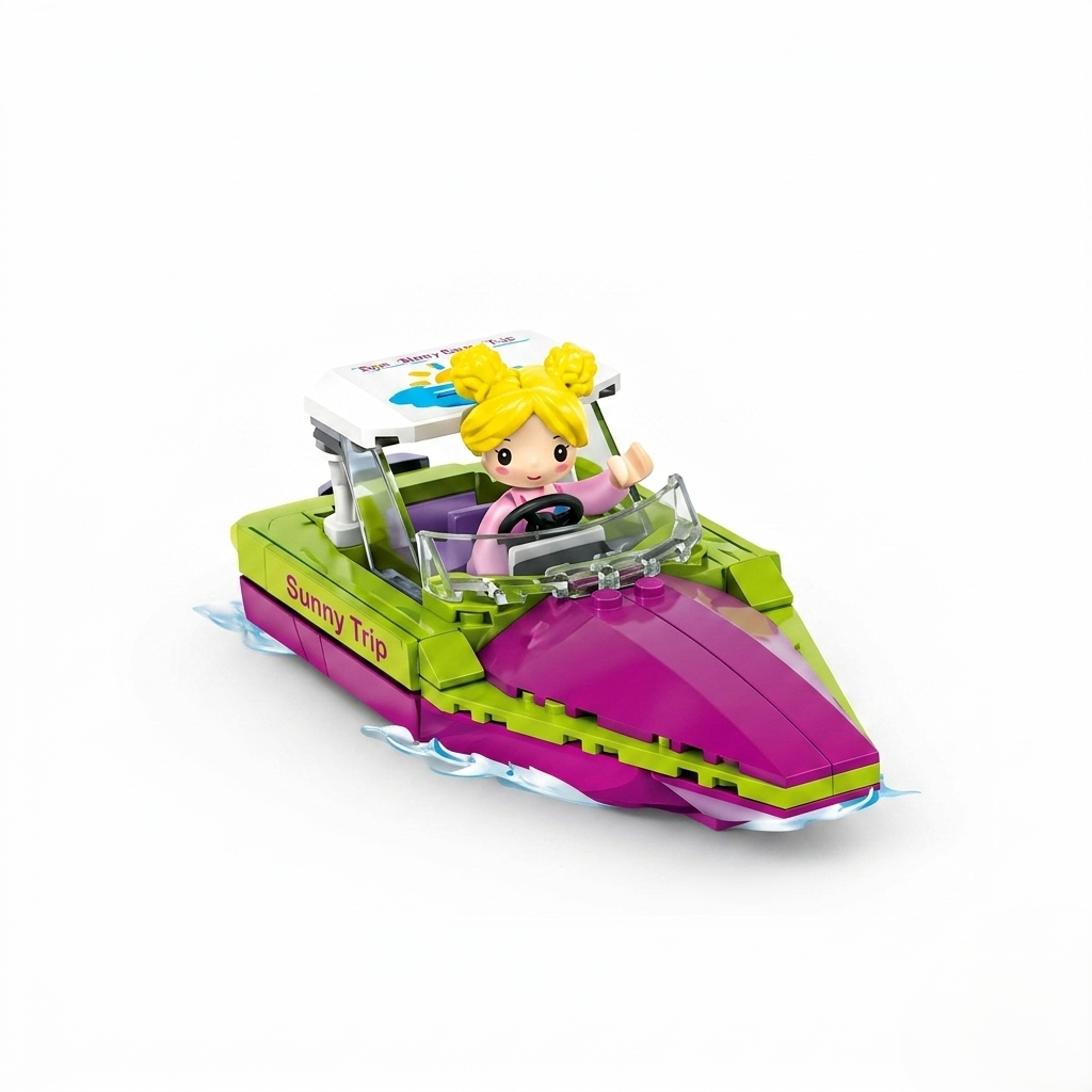 Конструктор iBLOCK JUNIOR Моторний човен 142 ел. (228685)