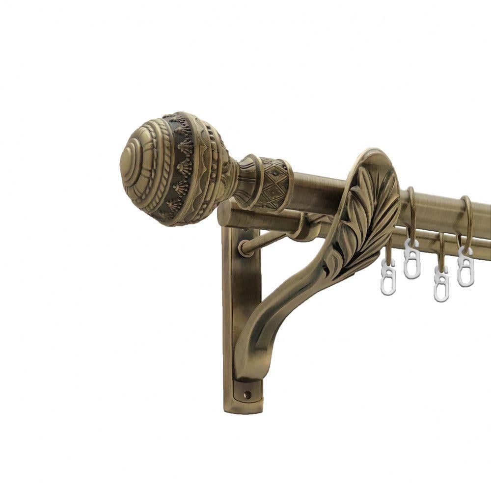 Карниз трубчастий дворядний Orvit Арабеска ретро 25/19 мм 160 см Антик (000-8591) - фото 1 Карниз трубчастий дворядний Orvit Арабеска ретро 25/19 мм 160 см Антик (000-8591) - фото 1