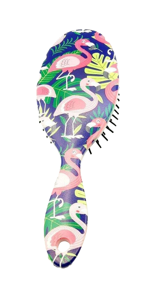 Гребінець-щітка для волосся з принтом овальна