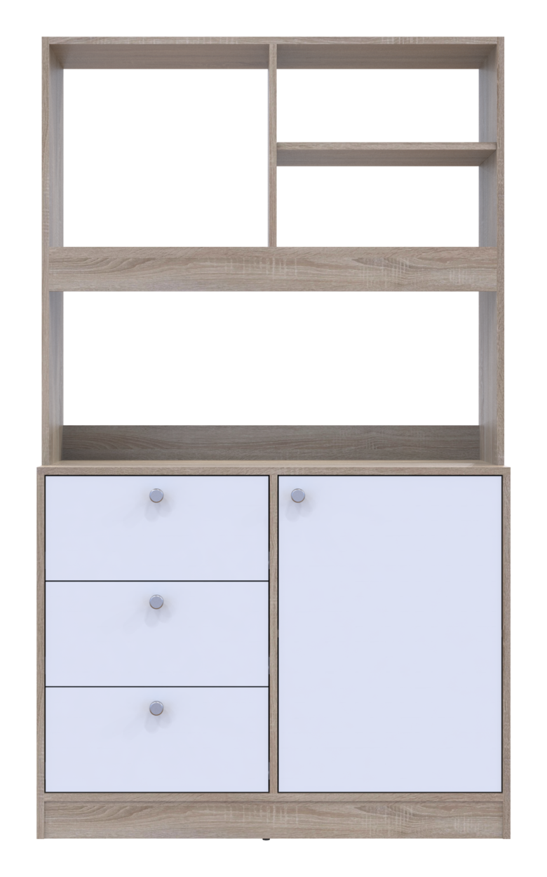 Готова кухня міні Doros Лея ДСП 100х43х171 см Дуб сонома/Білий (81359335) - фото 7