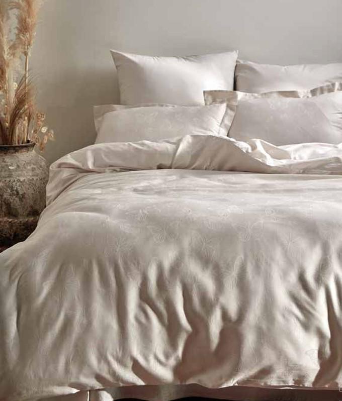 Комплект постельного белья Prima casa Limasso kelebek natural cream жаккард евро (2000022283588) Комплект постельного белья Prima casa Limasso kelebek natural cream жаккард евро (2000022283588)