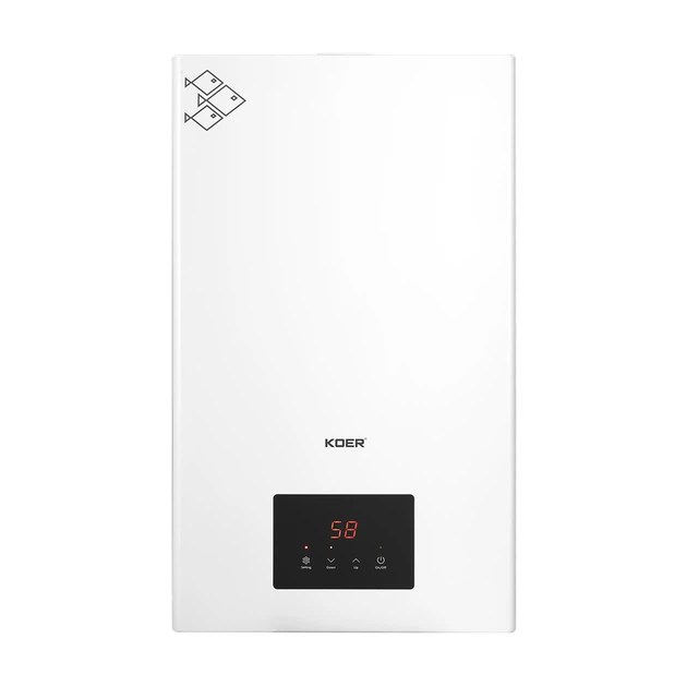 Котел электрический одноконтурный KOER KWH.E0124 Wi-Fi 24 кВт Белый (KR5563)