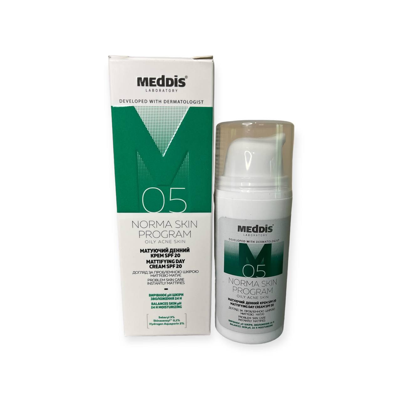 Крем дневной для жирной кожи Meddis Norma Skin Program SPF20 30 мл (OT0101) Крем дневной для жирной кожи Meddis Norma Skin Program SPF20 30 мл (OT0101)