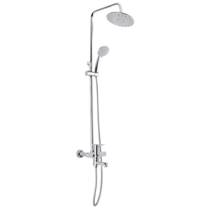 Душевая система Zerix WOG-A153 с изливом силумин Хром (ZX2931)