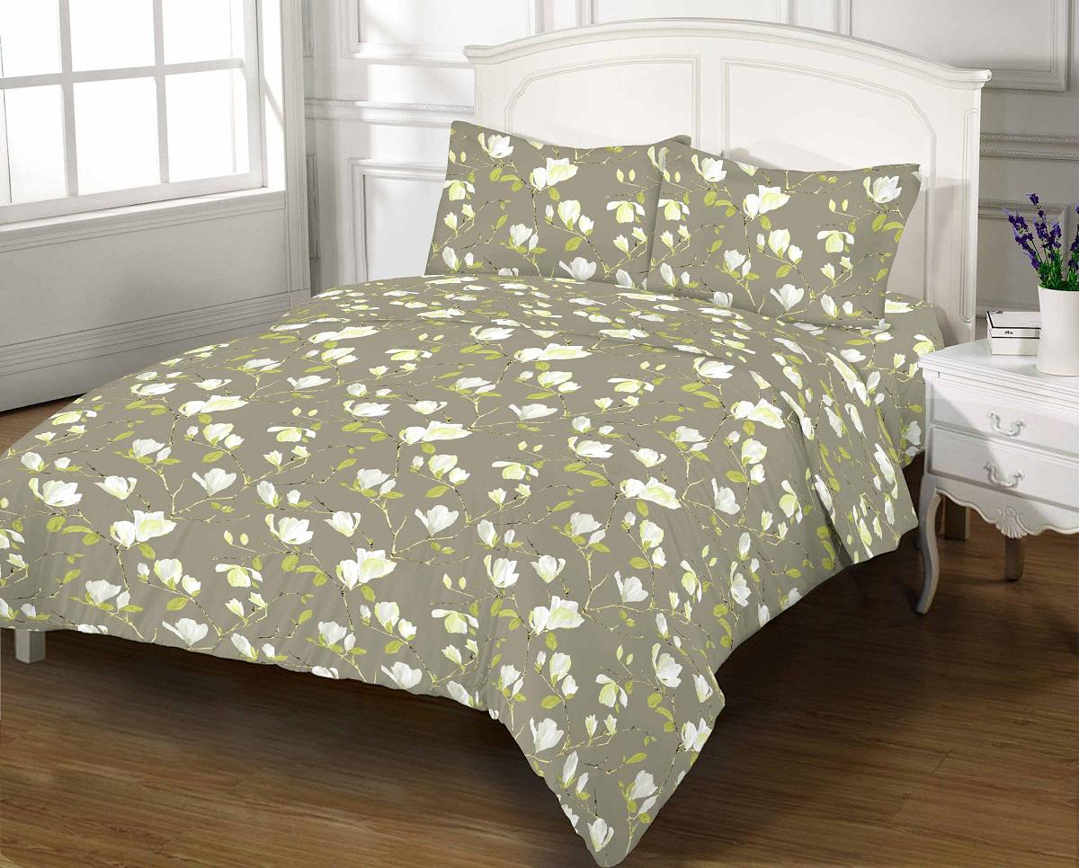 Комплект постельного белья Zastelli 12093 бязь Gold USA евро 200х220 см Grey (16573)