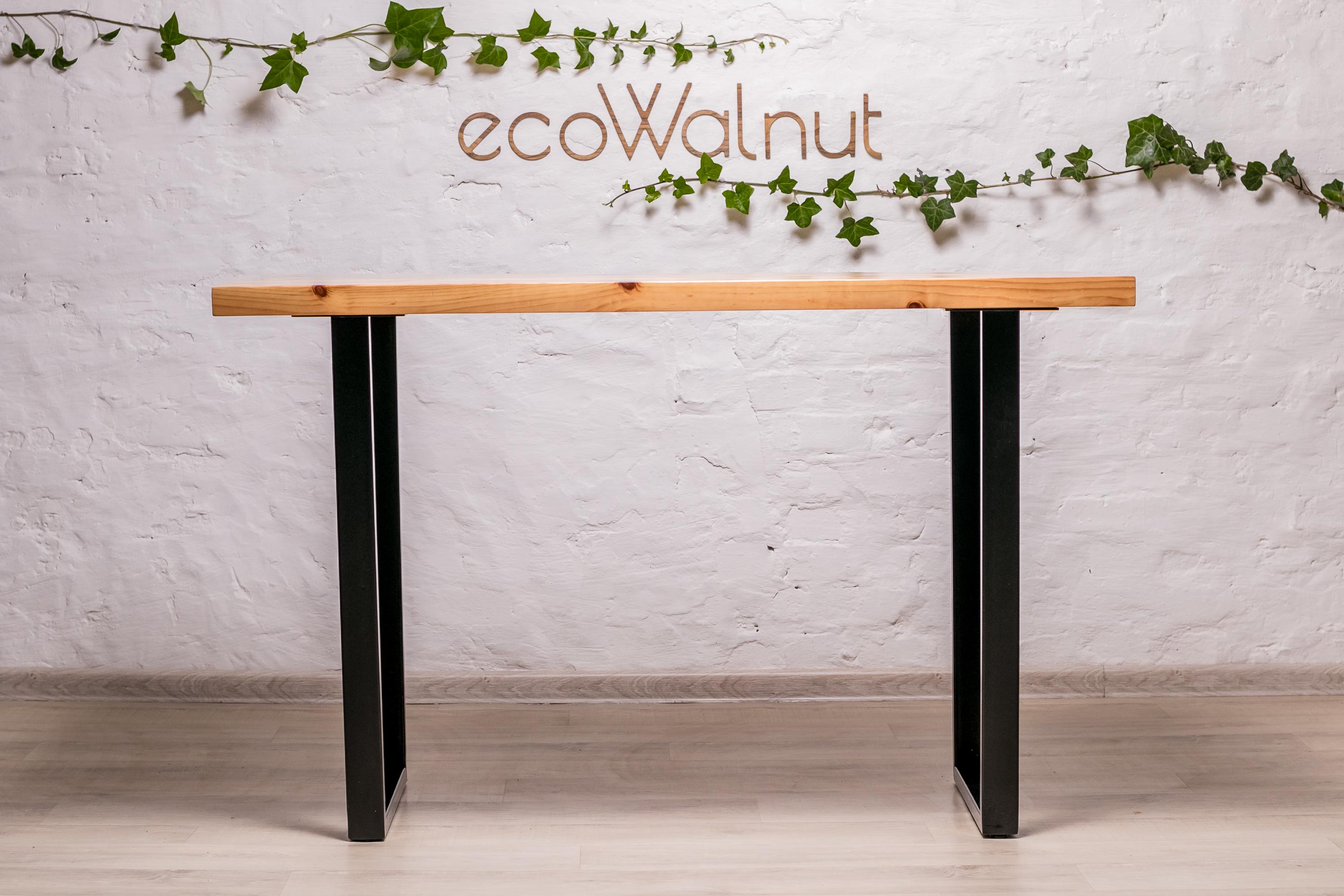 Стол офисный EcoWalnut с прямоугольными краями в стиле лофт M (Сосна EF-2.3) - фото 7