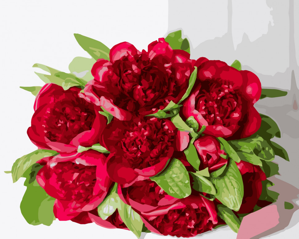 Картина по номерам Art Craft Рубиновый букет 40х50 см (12132-AC)