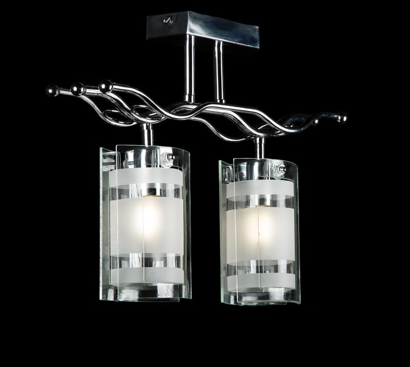 Люстра с плафонами Ray L53005/2 CR+FGD Белый (IR005466) Люстра с плафонами Ray L53005/2 CR+FGD Белый (IR005466)