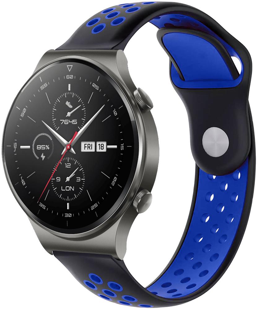 Ремешок Sport для Huawei Watch GT 2 Pro Black/Blue (23363-43)