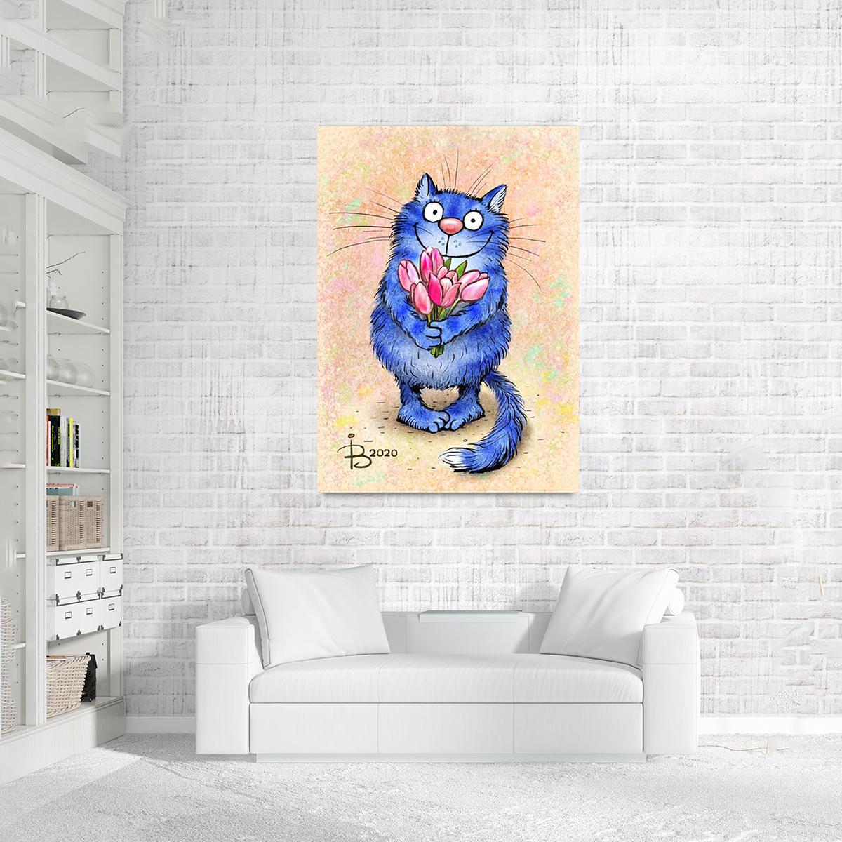 Модульная картина 8 Марта! 1 модуль 80x120 см (_rinaz_20201633003)