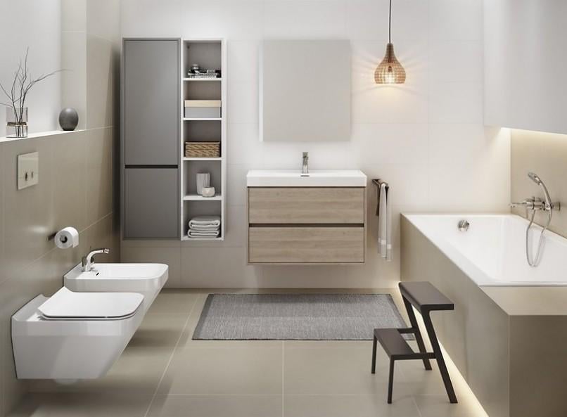 Пенал Cersanit Crea FZZP1001491789 40x140x25 см монтаж подвесной Серый (94383) - фото 4 Пенал Cersanit Crea FZZP1001491789 40x140x25 см монтаж подвесной Серый (94383) - фото 4