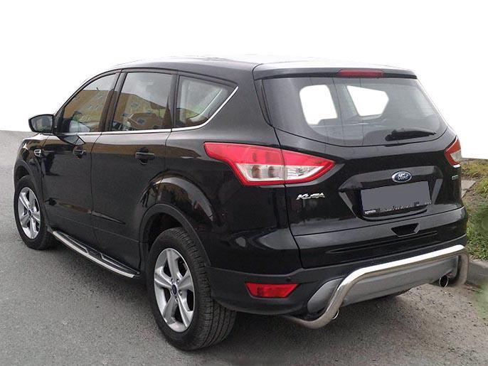 Задняя дуга AK007 CAN для Ford Kuga/Escape 2013-2019 гг. нержавеющая сталь Хром