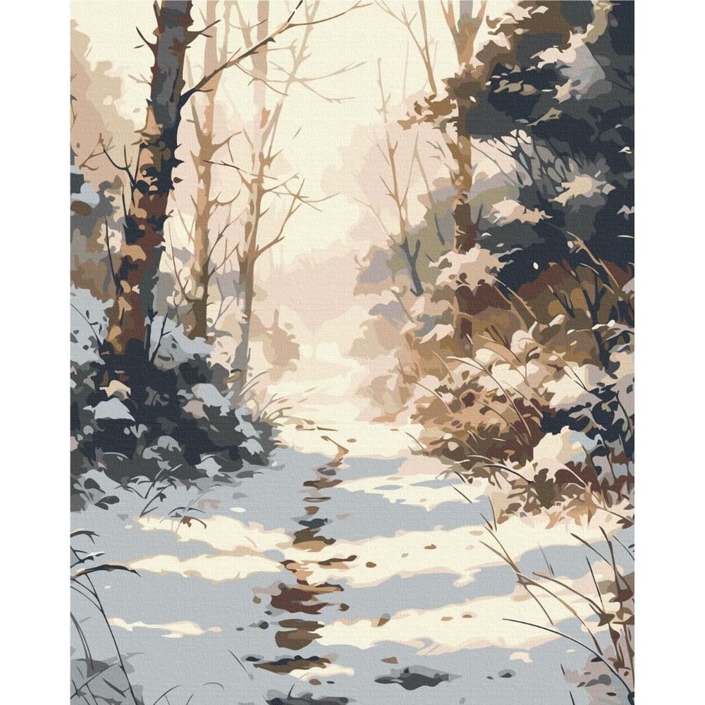 Картина по номерам Brushme Снежная дорожка 40x50 см Разноцветный (PM-194-K-945)