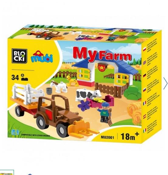 Конструктор Iblock MUBI Моя ферма 34 элемента MU2001 (1738890188)