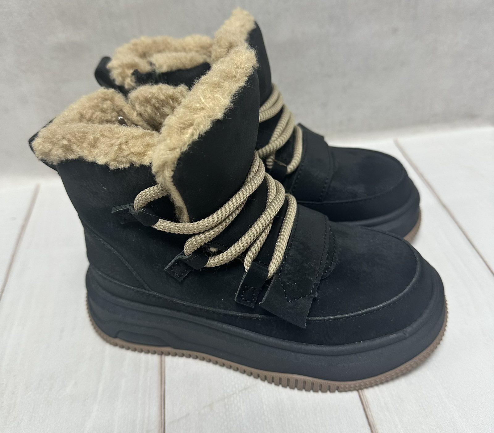 Черевики дитячі Clibee зимові на овчині р. 29/19 см Чорний - фото 5