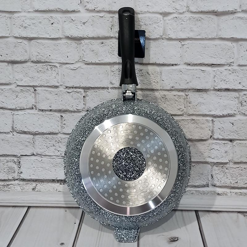 Сковорода Edenberg глубокая с гранитным покрытием 28 см 3,4 л. - фото 6 Сковорода Edenberg глубокая с гранитным покрытием 28 см 3,4 л. - фото 6