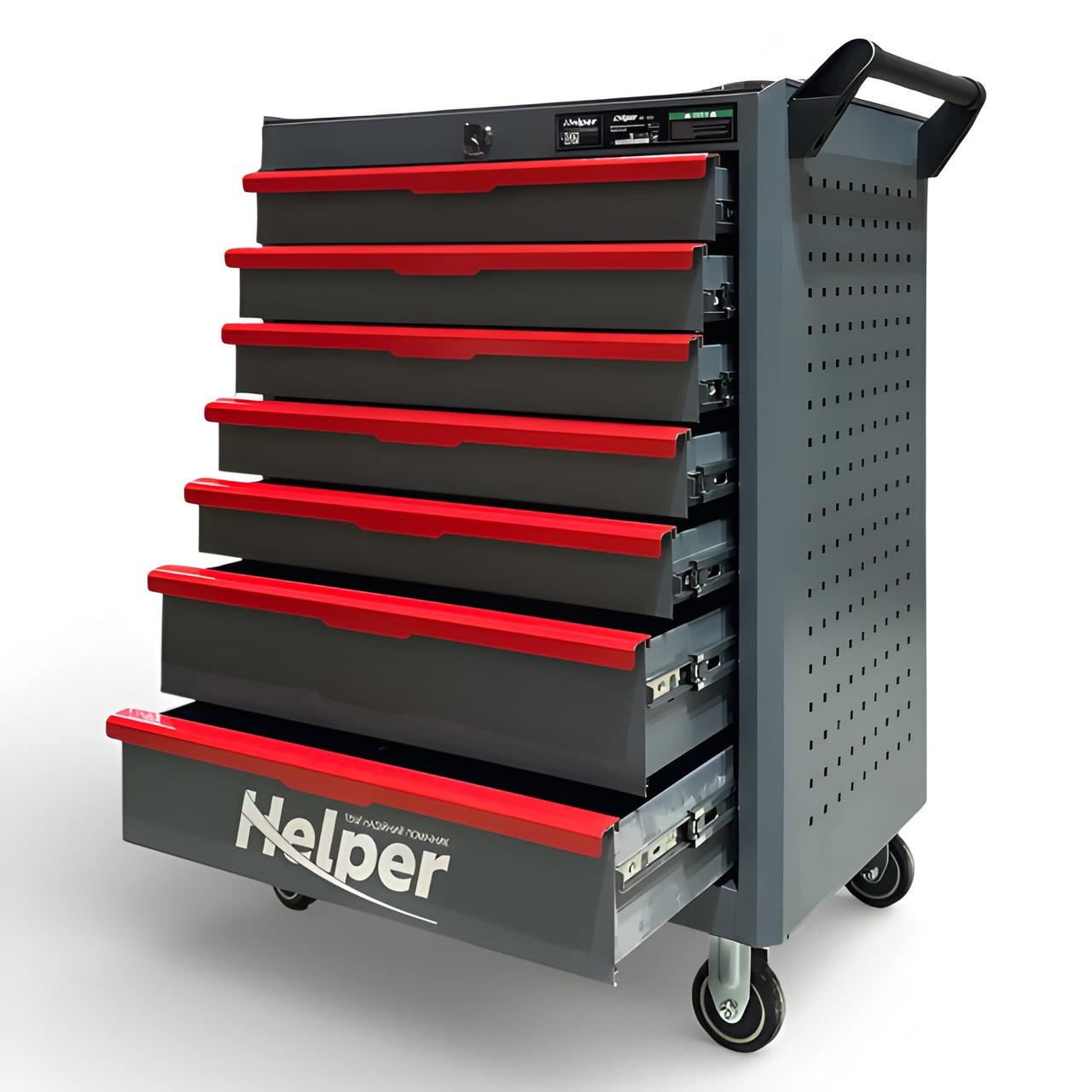 Шкаф инструментальный профессиональный HP - 1061 7 ящиков с колесами