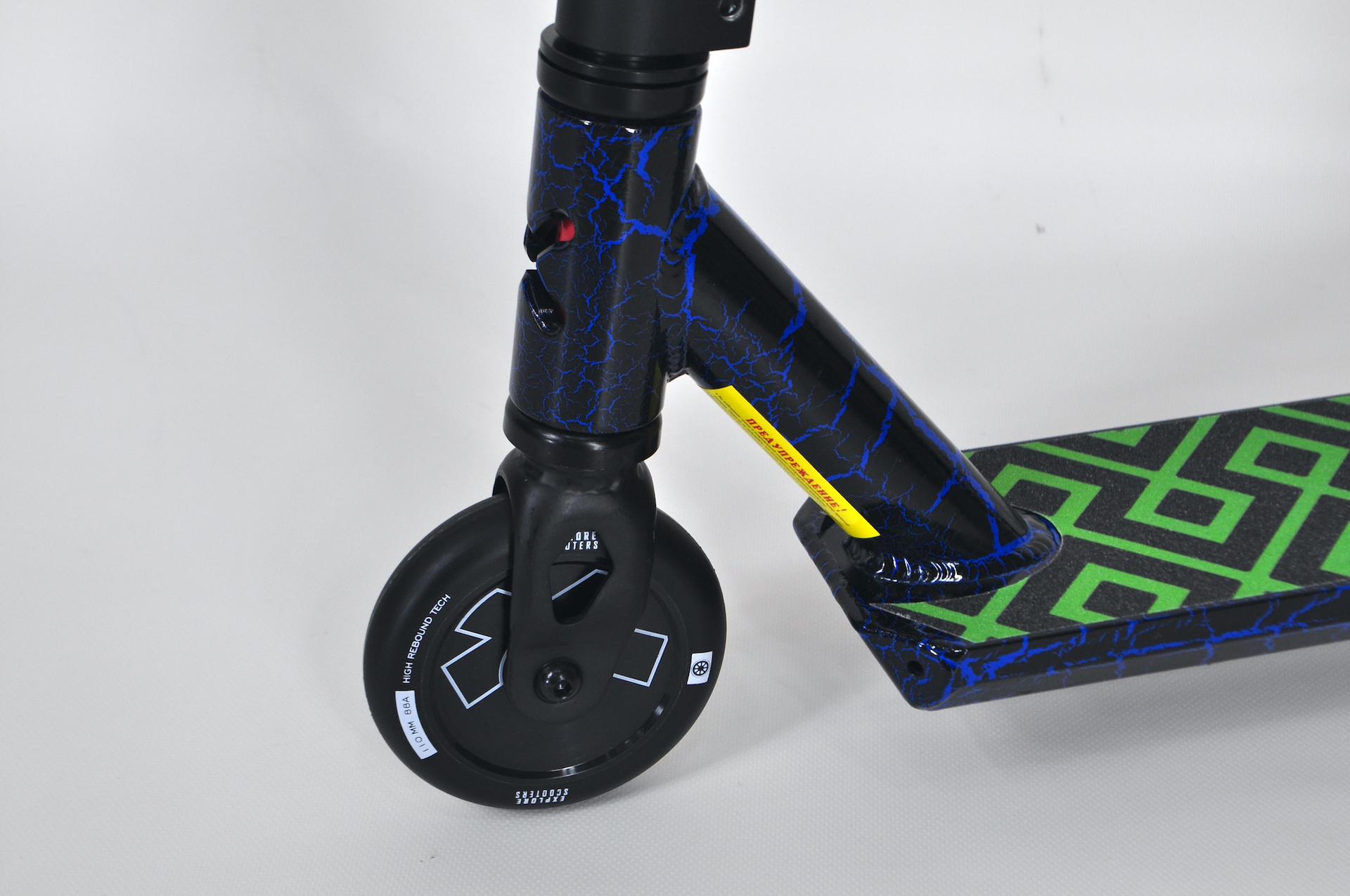 Самокат трюковый Explore Crocco Deluxe с пегами Зеленый - фото 4