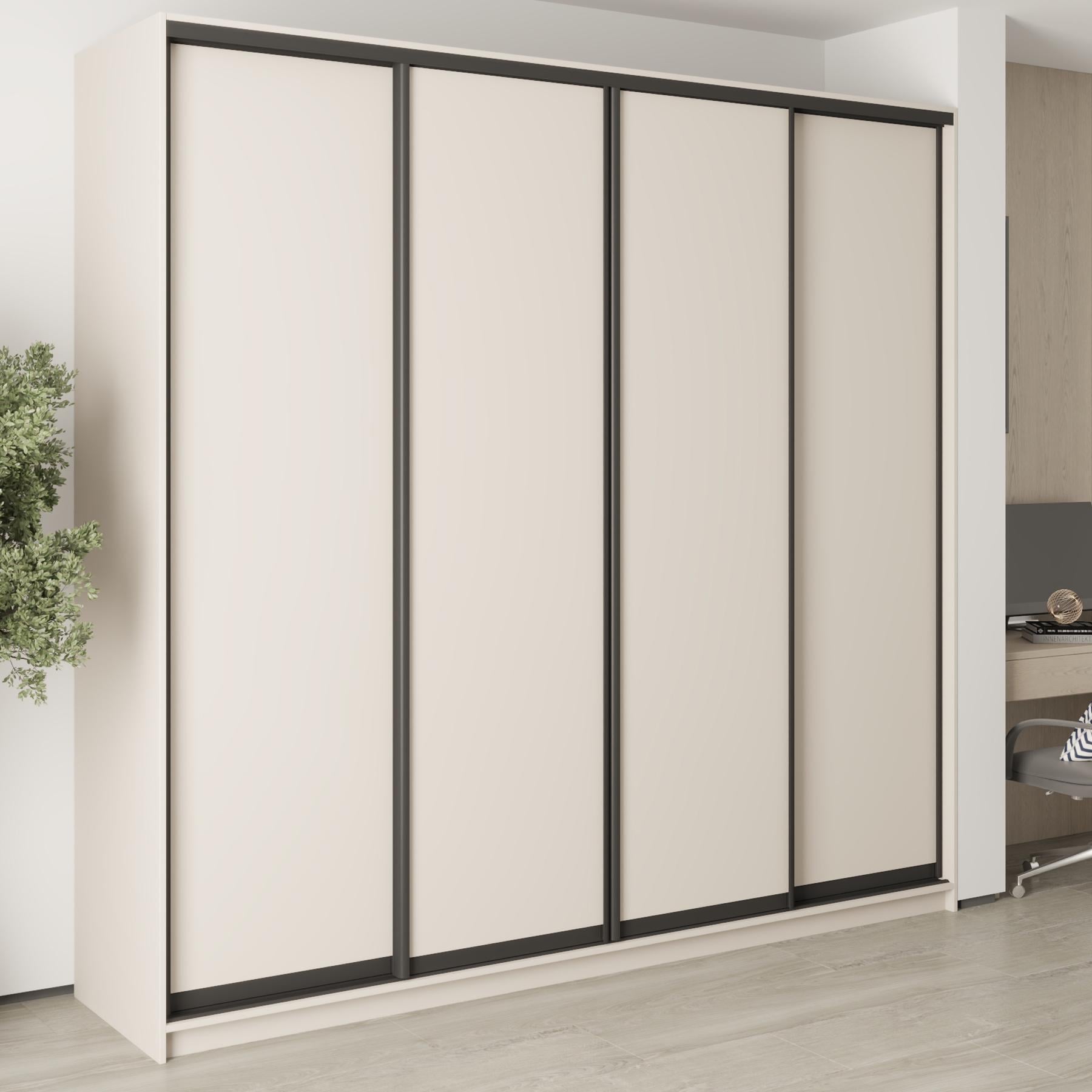 Шкаф-купе четырехдверный MebelStar Комбо BG 4 ДСП 250x45x240 см Кашемир (MBS-12850) Шкаф-купе четырехдверный MebelStar Комбо BG 4 ДСП 250x45x240 см Кашемир (MBS-12850)