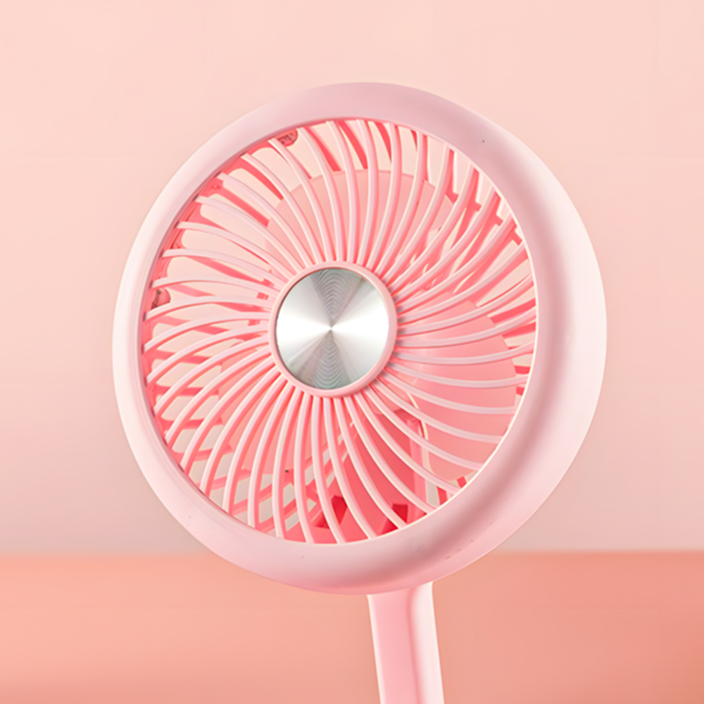 Вентилятор портативний настільний на акумуляторі 400 мАг USB 2 режими тримач для телефону Рожевий (27432464) - фото 8 Вентилятор портативний настільний на акумуляторі 400 мАг USB 2 режими тримач для телефону Рожевий (27432464) - фото 8