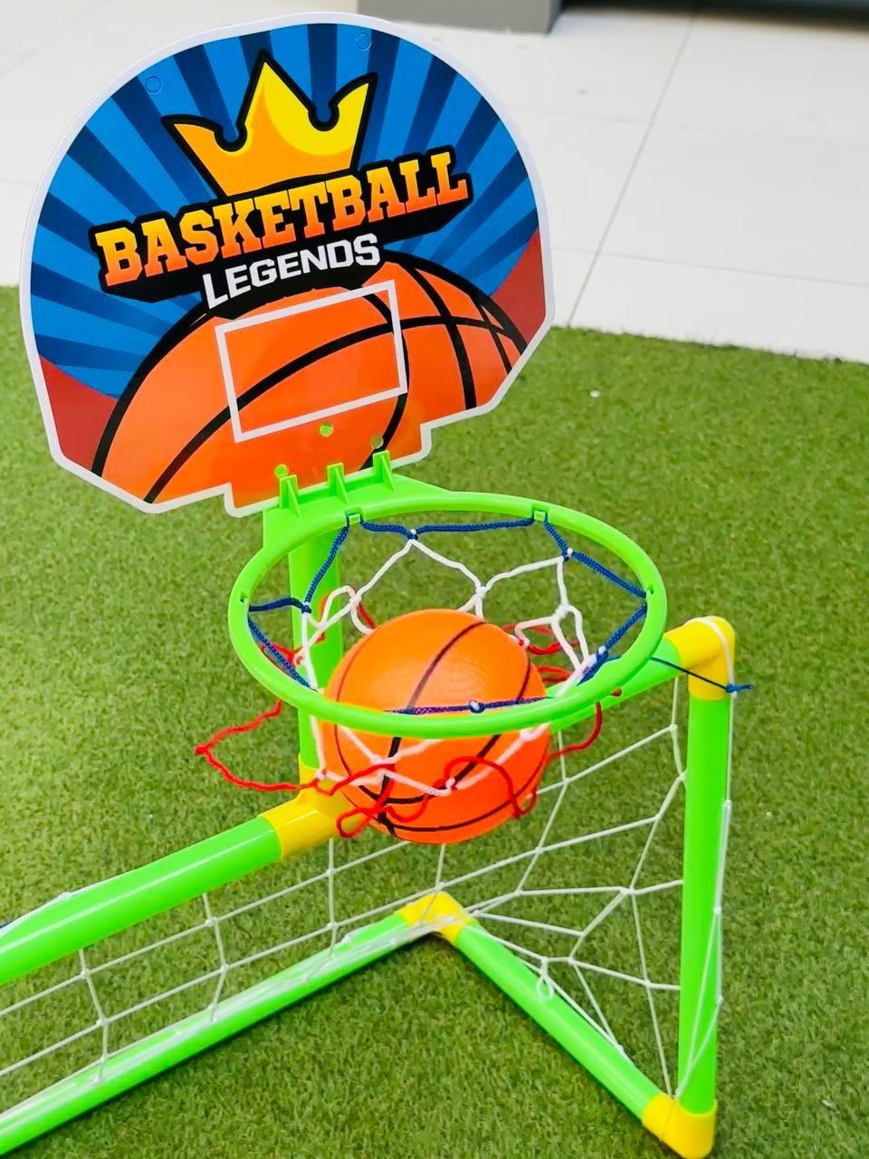 Футбольные ворота детские с баскетбольным кольцом/мячем/насосом (2656933744) - фото 4 Футбольные ворота детские с баскетбольным кольцом/мячем/насосом (2656933744) - фото 4