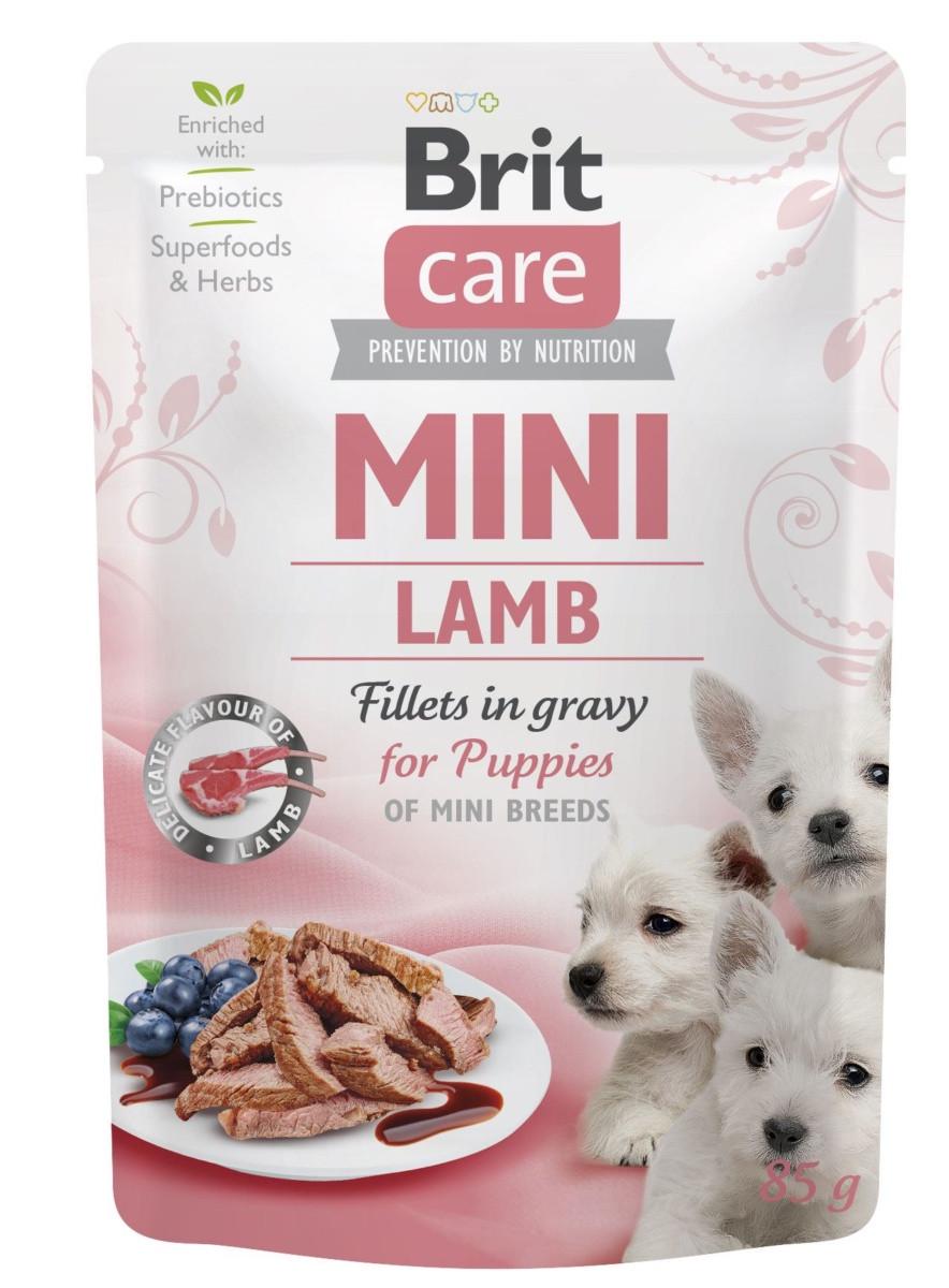 Корм вологий Brit Care Dog Mini Fillets In Gravy з ягненком для щенков малих та мініатюрних порід 85 г (100216/4418)