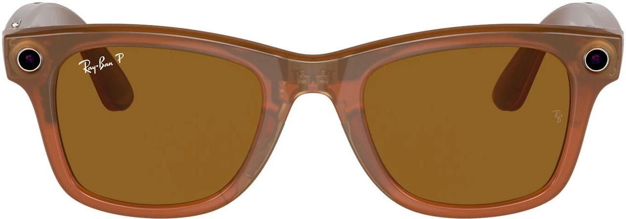 Смарт-окуляри Ray-Ban Meta Wayfarer Shiny Caramel Frame Brown Lenses RW4006 670683 50-22 - фото 5