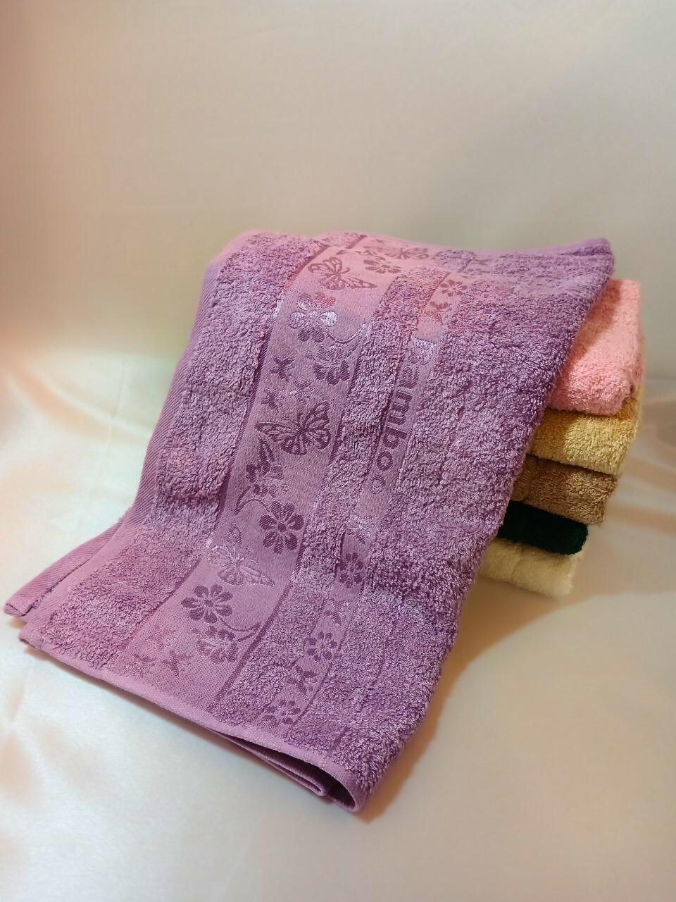 Рушник бамбуковий Cotton Area Bamboo 50х90 см Бузковий (12744) - фото 2