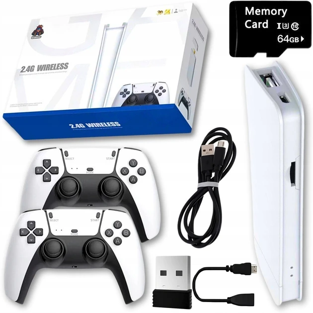 Приставка GameStick-M15 64 GB 4К дитяча ігрова із двома джойстиками (9217)