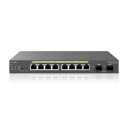 Коммутатор управляемый ENGenius EWS2910FP-FIT 20 Gbps 8xPoE 2xSFP 110W Black (1402A0090326)