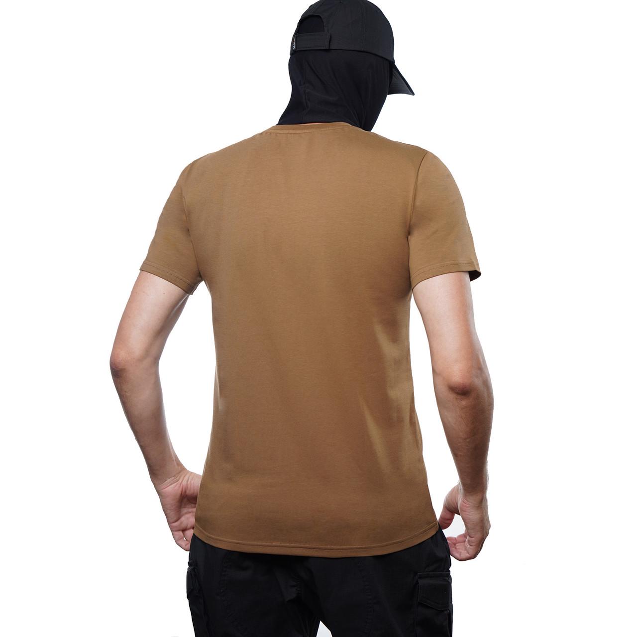 Футболка UATAC з великим принтом UATAC Тризуб 2XL Coyote (2733776792) - фото 4 Футболка UATAC з великим принтом UATAC Тризуб 2XL Coyote (2733776792) - фото 4