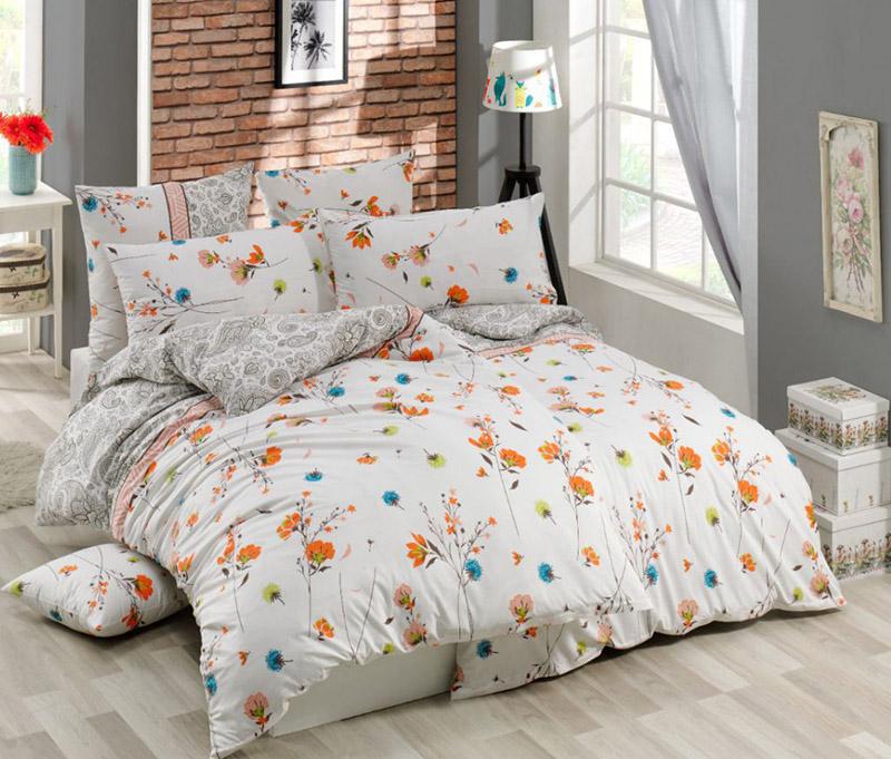 Комплект постельного белья Belizza Adalia полуторное ранфорс (SA-7229)