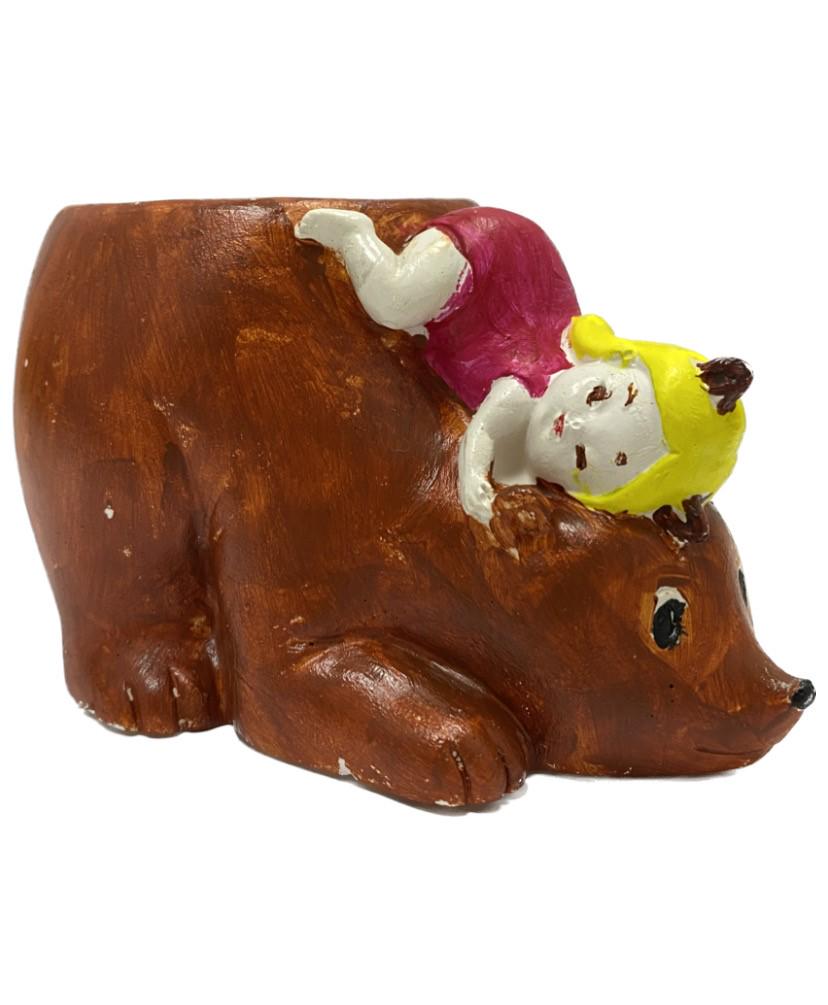 Свеча соевая в кашпо Мишка с девочкой (4027) Свеча соевая в кашпо Мишка с девочкой (4027)